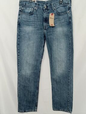 Levi’s 514 Straight Fit Jeans Men 36x32 Medium Wash Denim New With Tags Classic